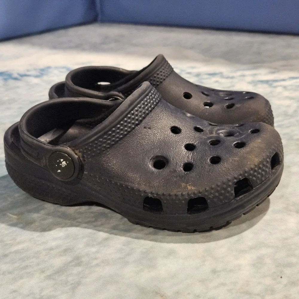 Crocs Classic Clog Navy‎ Blue Toddler Size C8 Kids Shoes